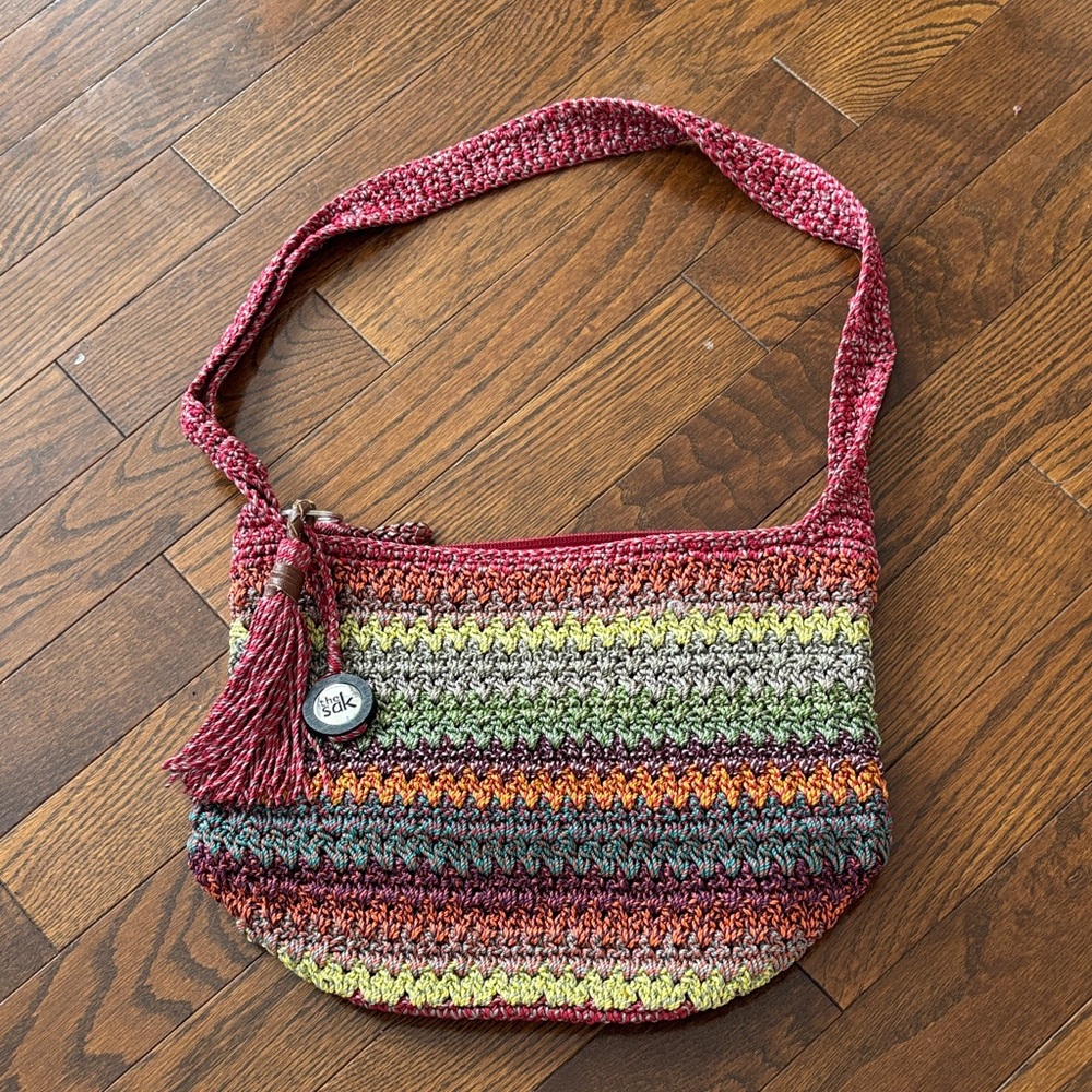 The Sak Multicolor Crochet Shoulder Bag